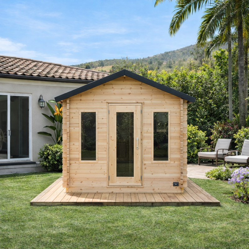 Leisurecraft Georgian Cabin Sauna with Changeroom