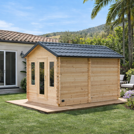 Leisurecraft Georgian Cabin Sauna with Changeroom