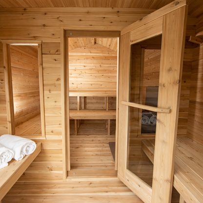 Leisurecraft Georgian Cabin Sauna with Changeroom